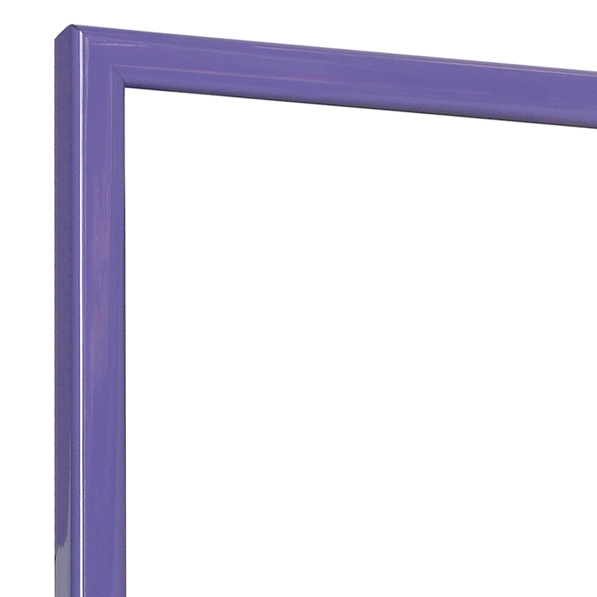 Moulding finger-jointed pine, width 14mm, height 14 - Glossy Purple - Corner