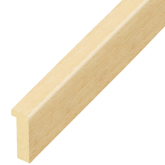 Moulding ayous, width 10mm, height 25mm, bare timber