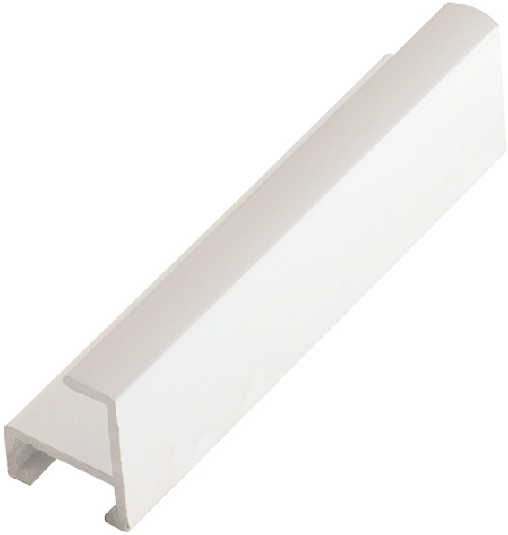 Aluminum moulding, glossy white - 1176