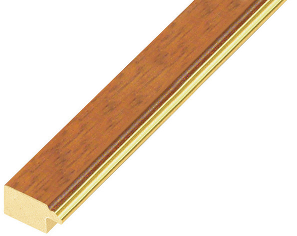 Moulding finger-jointed pine 20mm - cherry