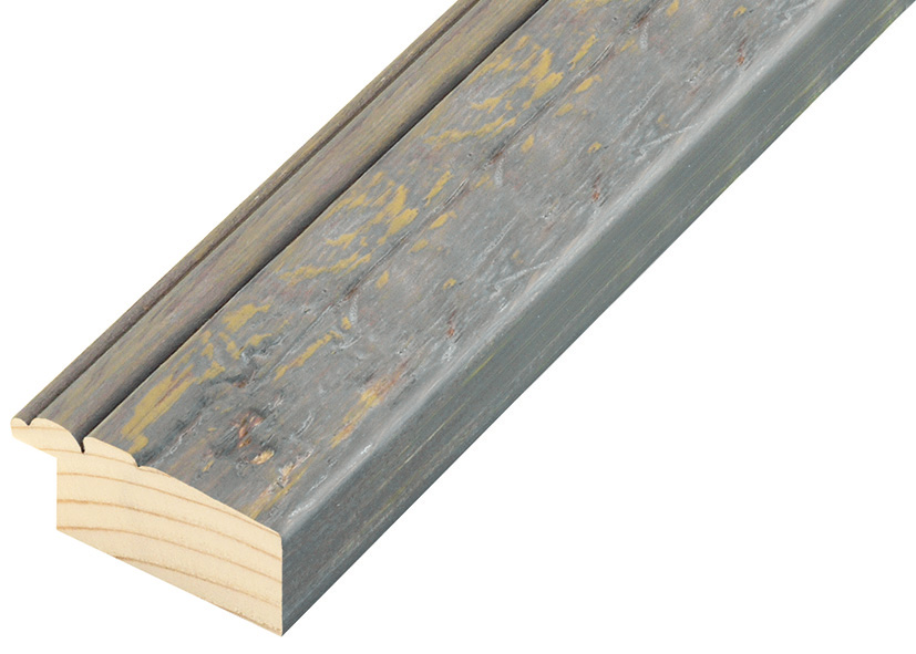 Moulding fir, 41mm, 20height, rustic finish - smoke gray - 124FUMO