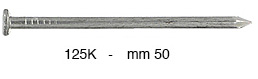 Normal iron nails, flat head 50mm 2,4mm Ø - 1 kg