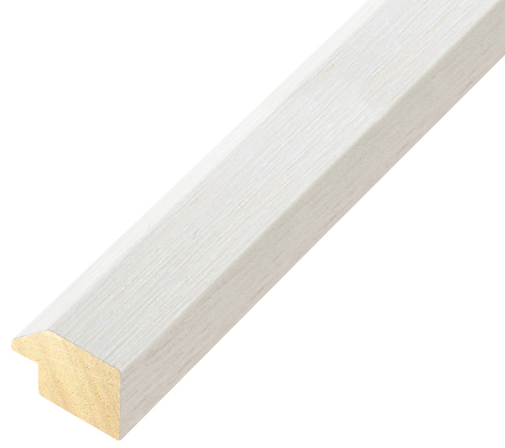 Moulding ayous, width 28mm height 20 - White, mat - 128BIANCO