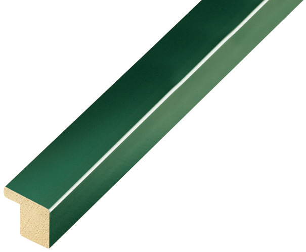 Moulding ayous - width 15mm height 14 - Glossy green