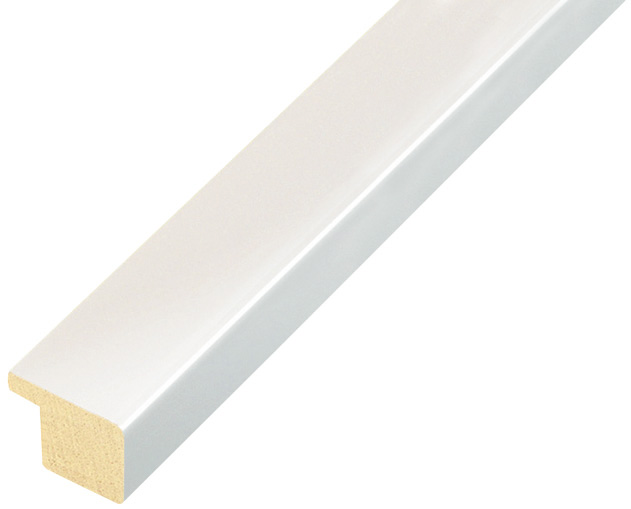 Moulding ayous - width 20mm height 14 - Glossy white - 13BIANCO