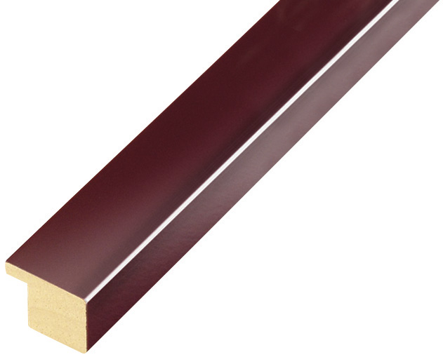 Moulding ayous - width 20mm height 14 - Glossy burgundy