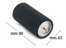 Spare black cloth covered roll for dampener