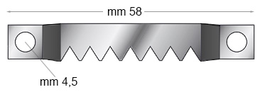 Hangers, burnished iron sawtooth - Pack 5000