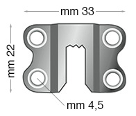 Hangers, 4-hole, galvanized iron - Pack 5000