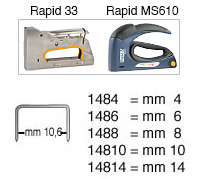 Staples   4 mm for Rapid, Rocama etc - Pack 5000