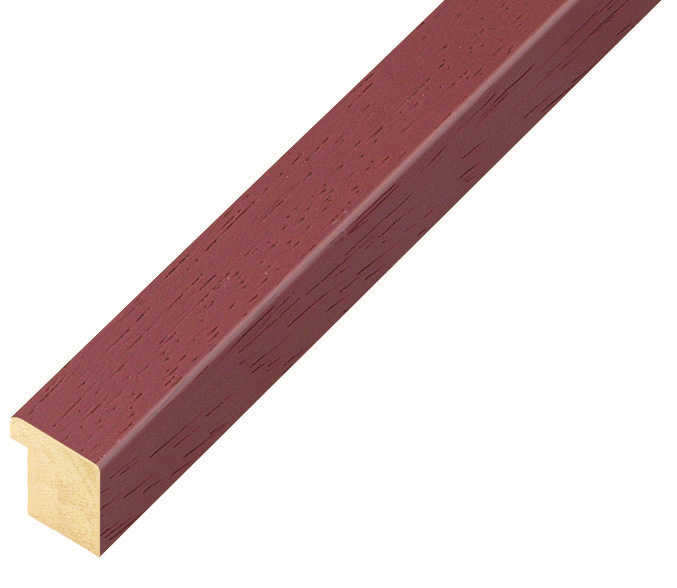 Moulding ayous width 15mm height 14 - Raspberry, open grain - 15LAMPONE