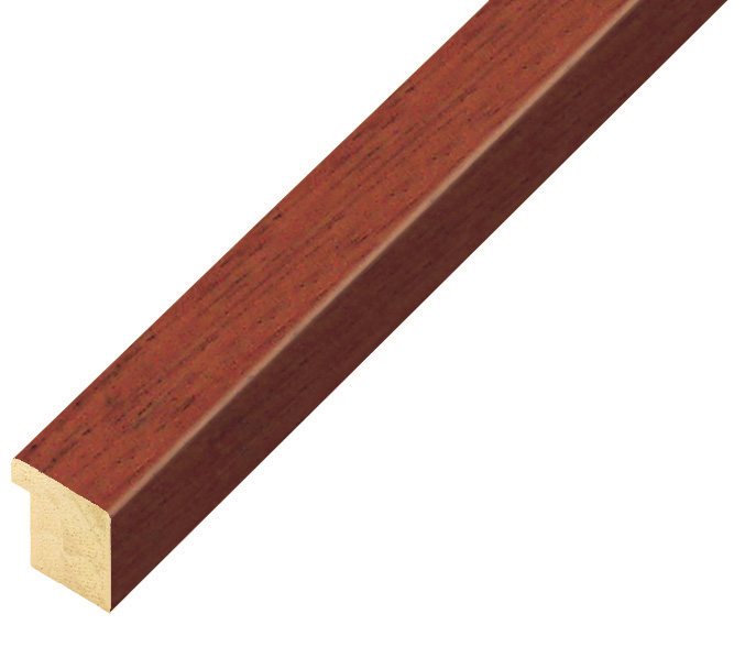 Moulding ayous, width 15mm height 14 - mahogany