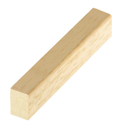 Moulding ayous, width 15mm, height 10mm, bare timber - 15PSS
