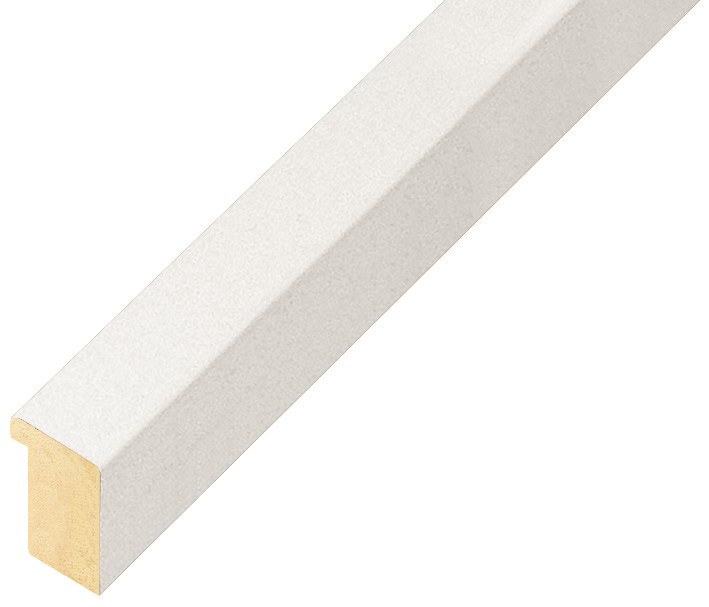 Moulding ayous, width 15mm height 20 - Mat White