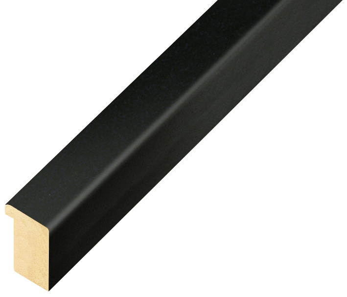 Moulding ayous, width 15mm height 20 - Mat Black - 16NERO