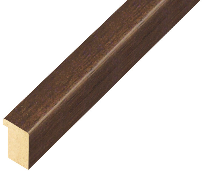 Moulding ayous, width 15mm height 20 - Walnut