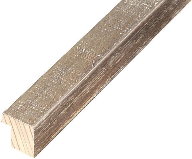 Moulding finger-jointed fir Width 19mm Height 21 - Bronze finsh - 18BRONZO