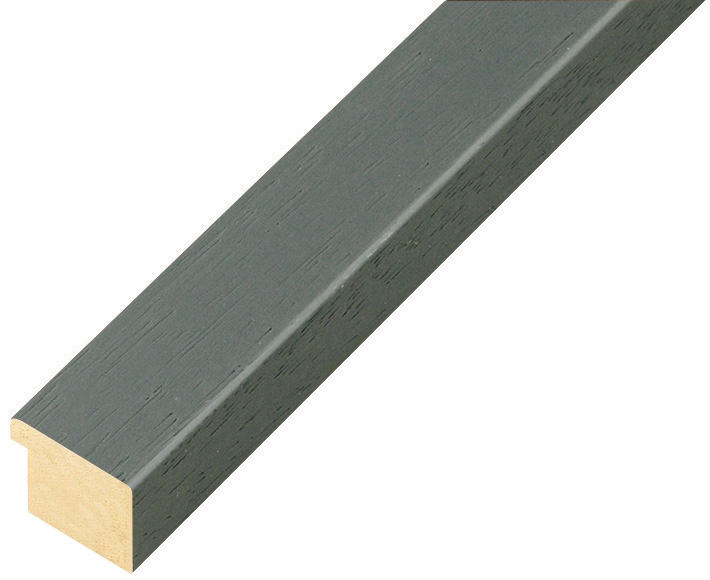 Moulding ayous, width 20mm height 14 - Iron Grey, open grain - 19FERRO