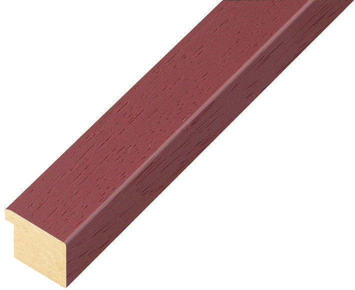 Moulding ayous, width 20mm height 14 - Raspberry, open grain - 19LAMPONE