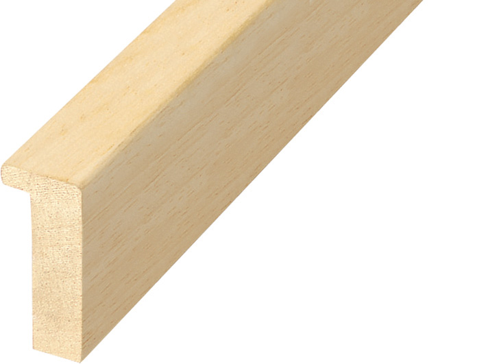 Moulding ayous, width 20mm height 45mm - bare timber - 2045G