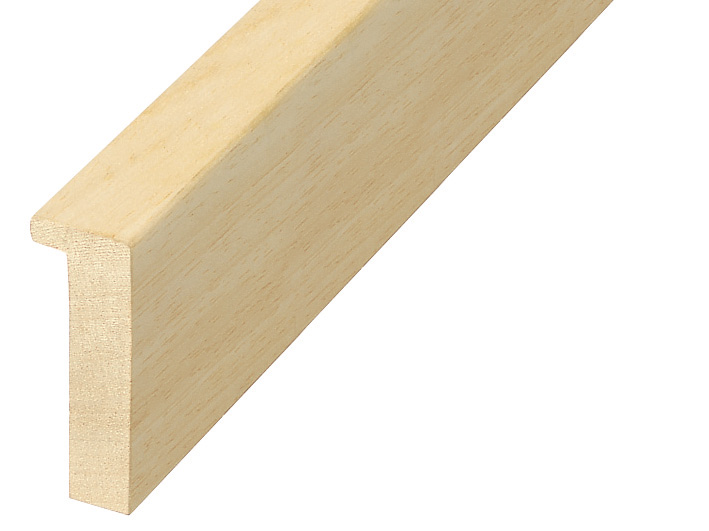 Moulding ayous, width 20mm, height 55mm, bare timber