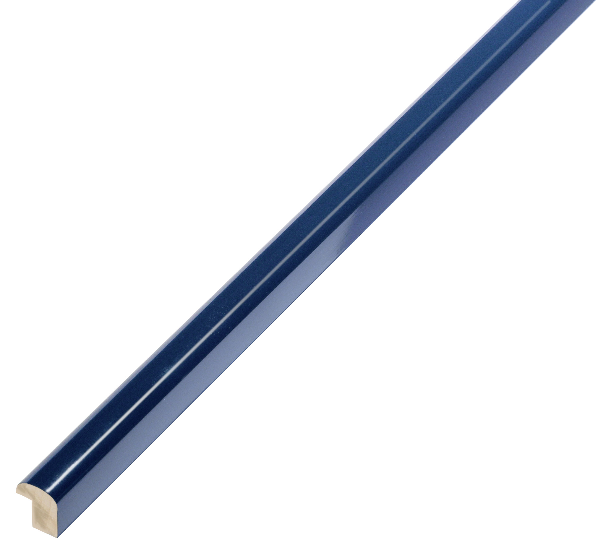 Moulding ramin - width 11mm height 13 - glossy blue - 215BLU