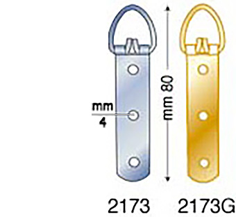 Hangers, zink, heavy-duty 3-hole - Pack 50