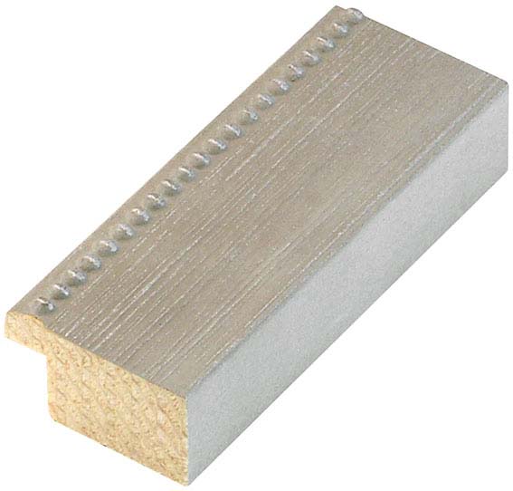 Moulding finger-jointed pine 28mm - matt finish, fog gray