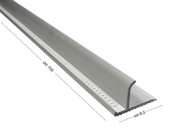 Metal rule, straight edge - cm 150
