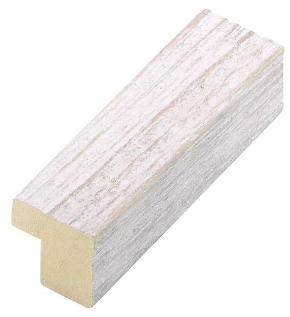 Moulding ayous, 20mm, rustic finish - cream - 22CREMA