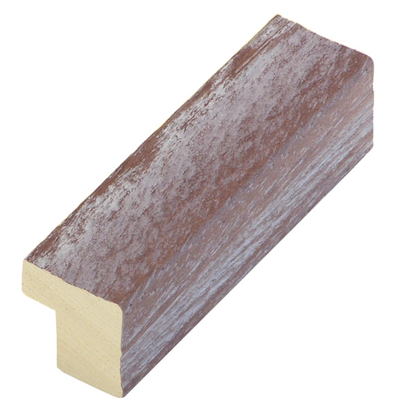Moulding ayous, 20mm, rustic finish - plum - 22PRUGNA