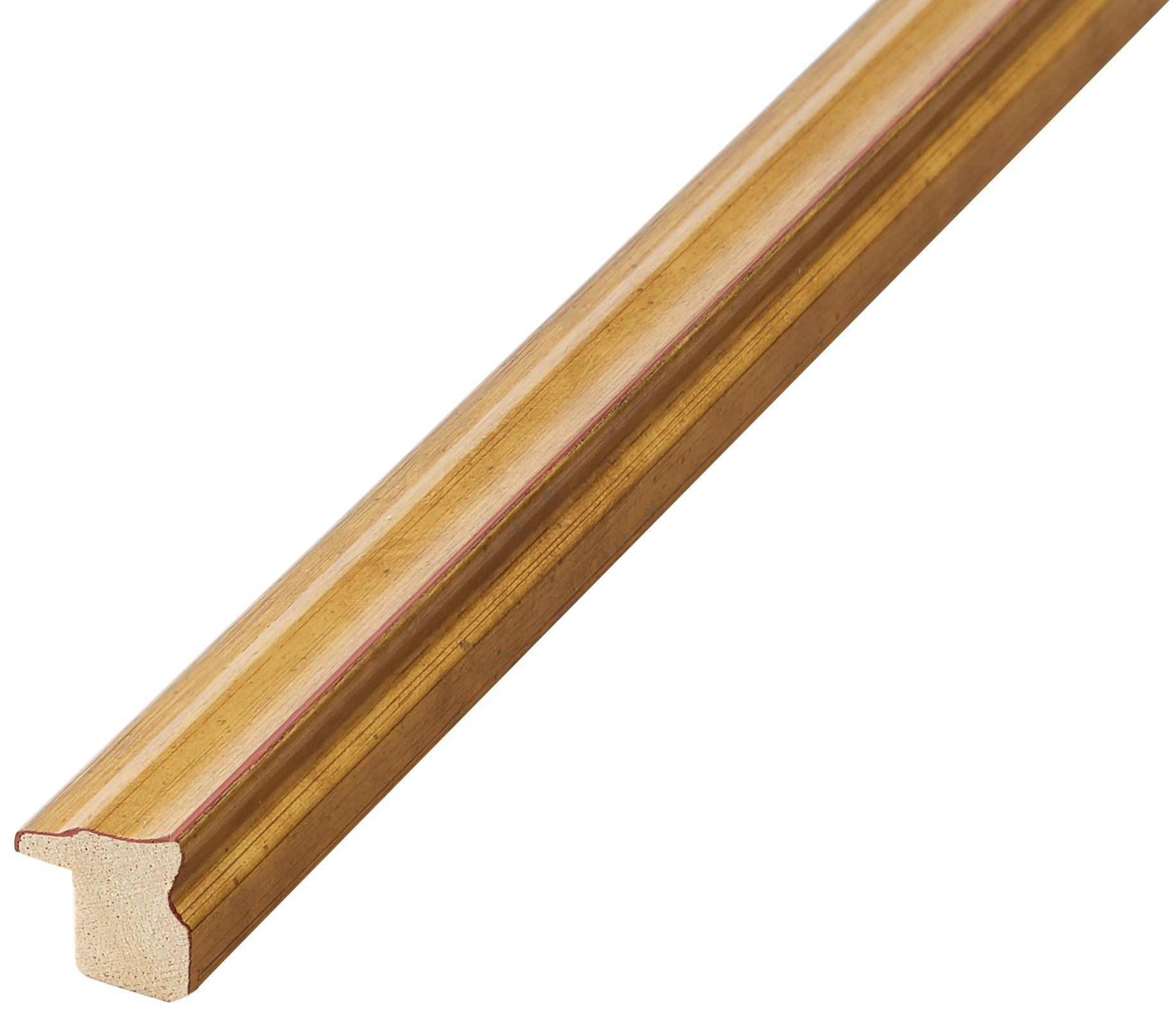 Moulding finger-jointed pine Width 16mm Height 16 - Gold