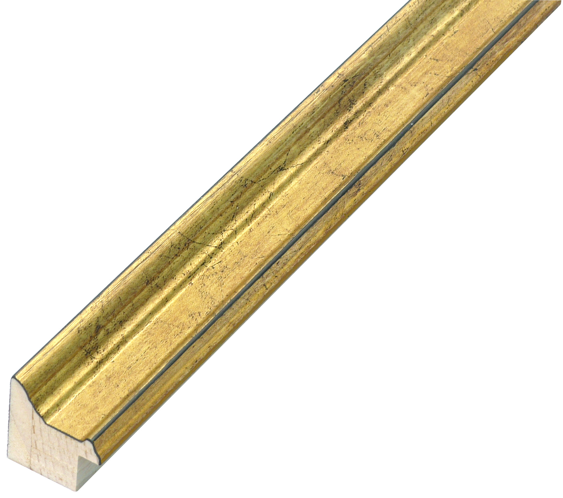 Moulding ayous jointed - width 23mm height 25 - golg - 235ORO