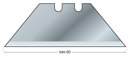 Blades, trapezoidal, big - Pack 5 blades