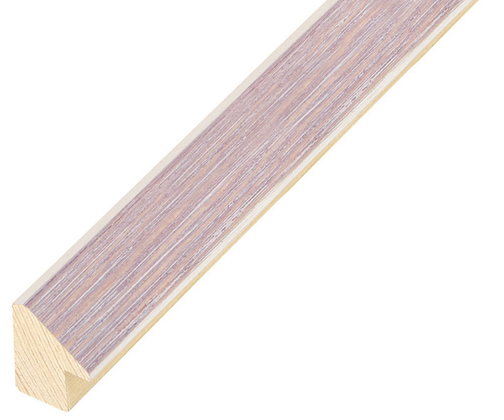 Moulding finger-jointed pine, width 15mm height 20mm, dawn colour