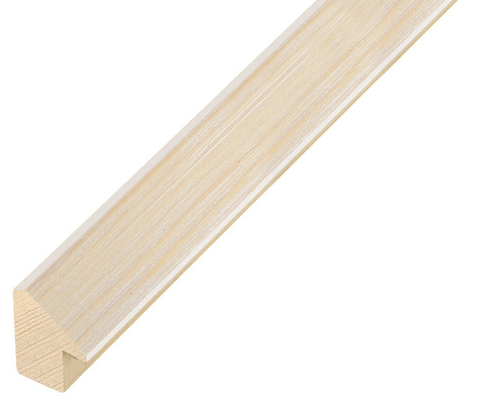 Moulding fir, width 15mm height 20mm, cream colour