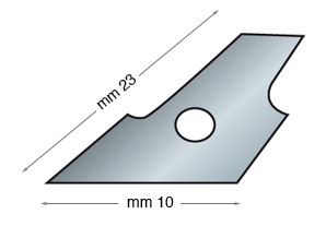 Spare blades for compass cutter - Pack 12 blades