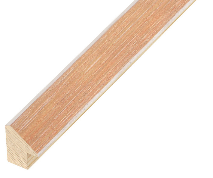 Moulding fir, width 15mm height 20mm, peach colour
