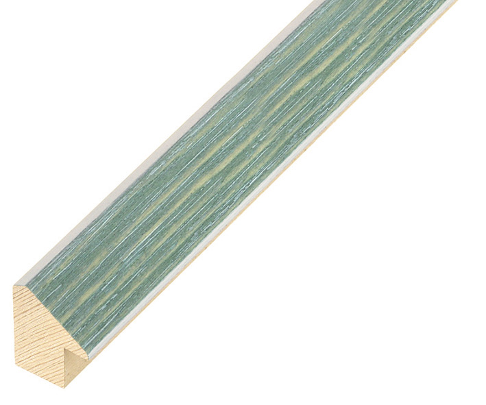 Moulding finger-jointed pine, width 15mm height 20mm, green