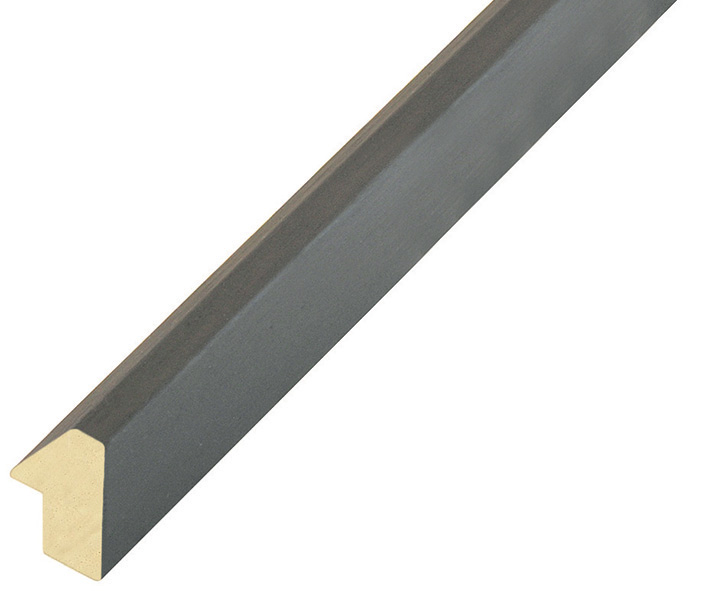 Moulding ayous 25mm height, 14mm width, dark grey - 249GRIGIO