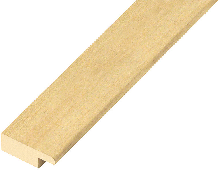 Moulding ayous, width 25mm, height 10mm, bare timber