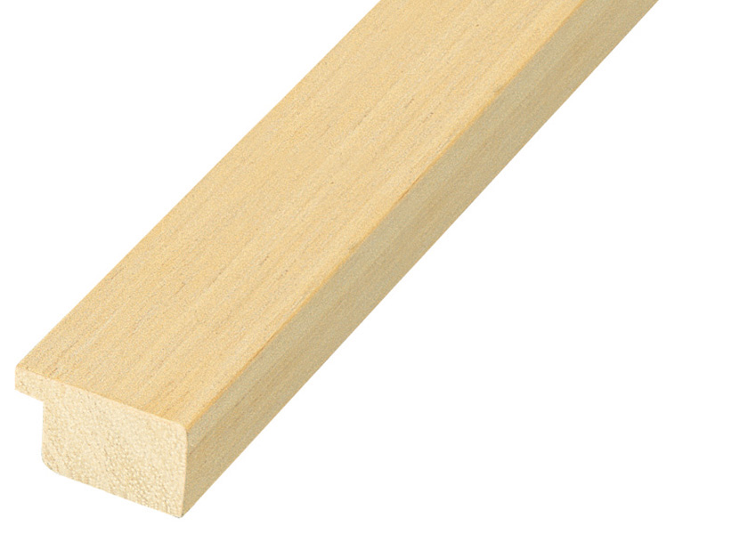 Moulding ayous, width 25mm, height 15mm, bare timber