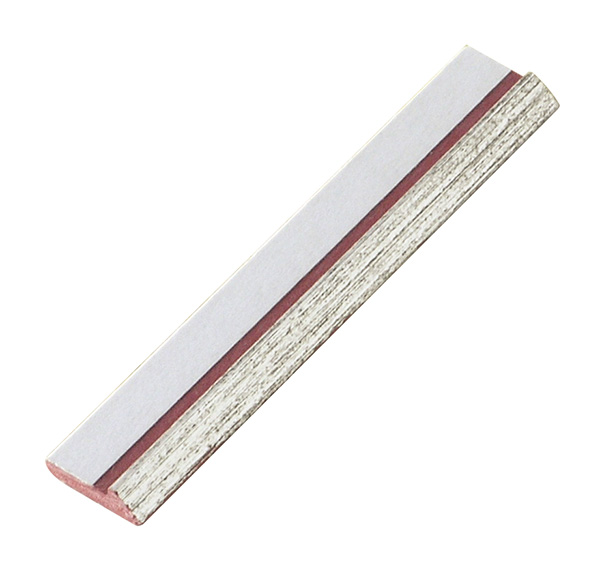 Slip plastic, silver, with double-side adhesive tape - 2538