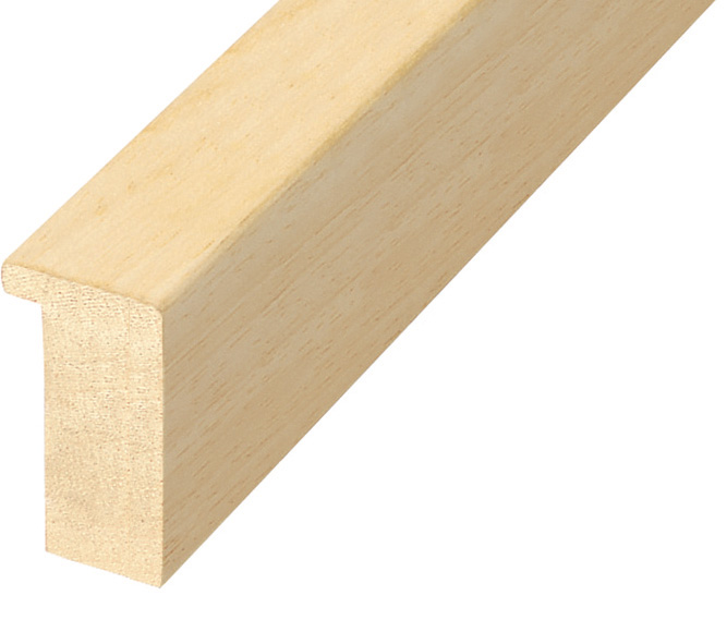 Moulding ayous, width 25mm height 45mm - bare timber