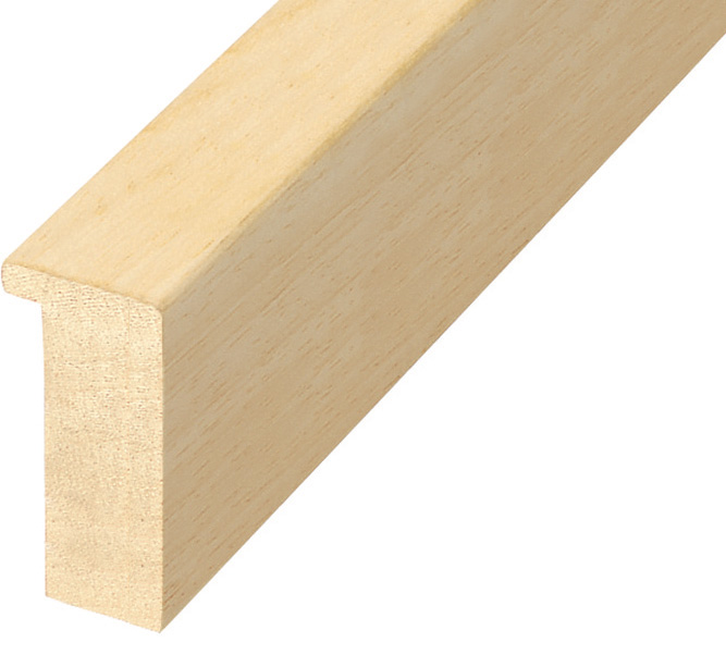Moulding ayous, width 25mm, height 45mm, bare timber