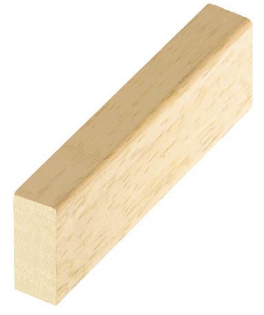 Moulding ayous, width 25mm, height 10mm, bare timber