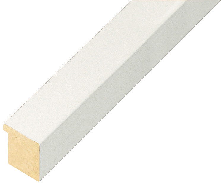 Moulding ayous, width 20mm height 20 - White, matt