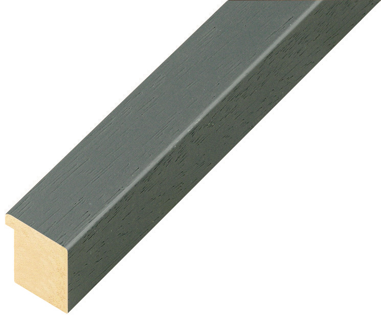 Moulding ayous, width 20mm height 20 - Iron Grey, open grain