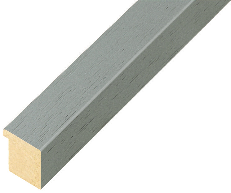 Moulding ayous, width 20mm height 20 - smoke gray, open grain