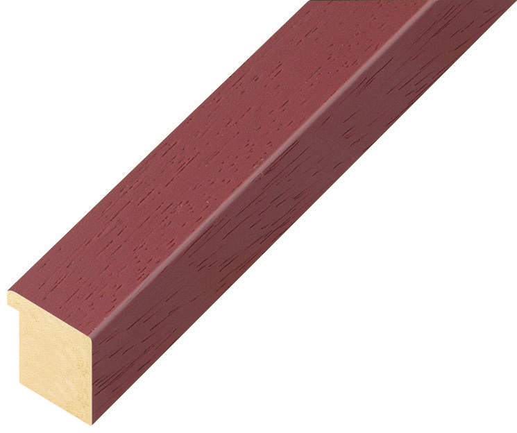 Moulding ayous, width 20mm height 20 - Raspberry, open grain